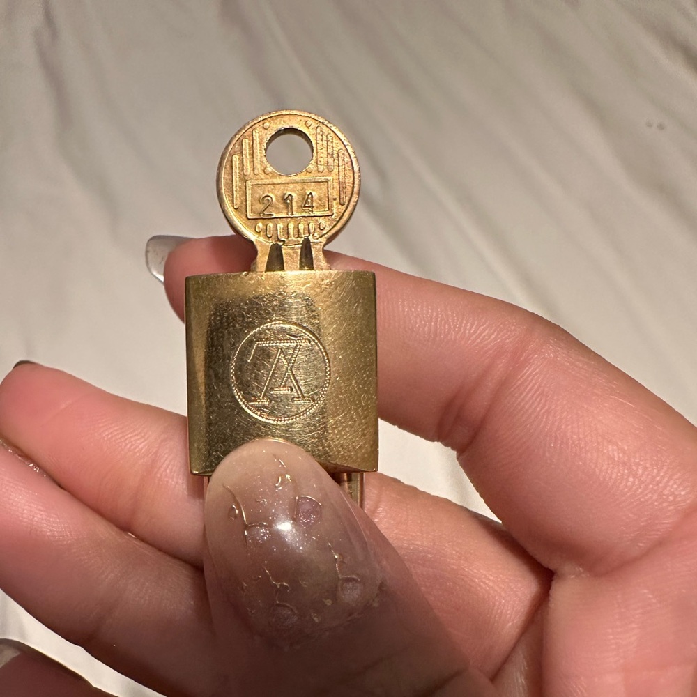 *RARE* Louis Vuitton Gold Padlock with Key #214